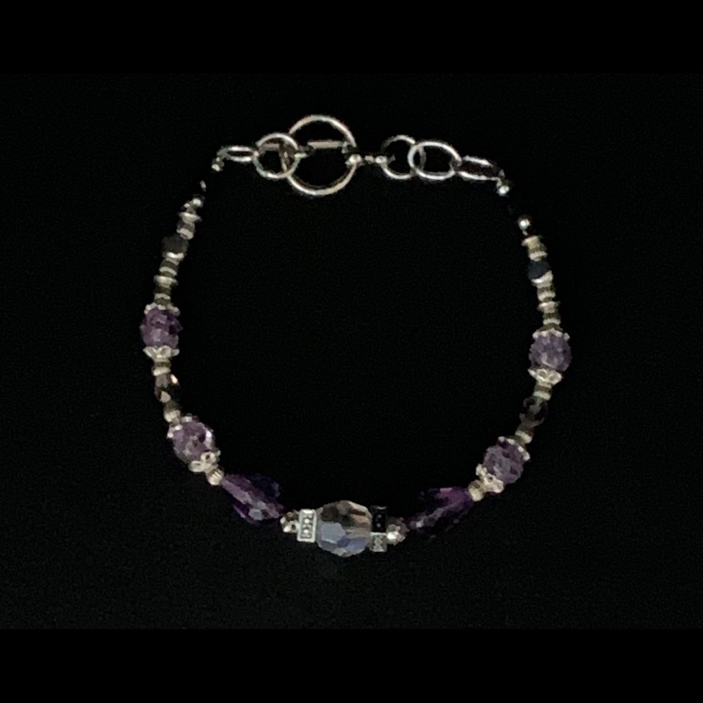 Crystal beaded bracelet